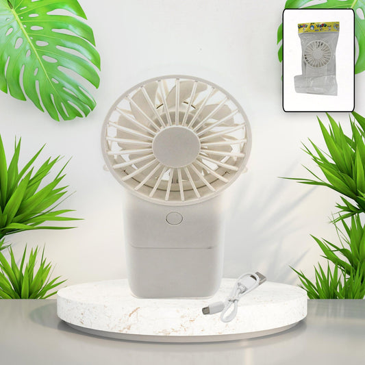 17730 Portable Small Electric Fan, Handheld Fan With 3 Modes USB Rechargeable Mini Student Handheld Class Personal Fan (1 Pc)