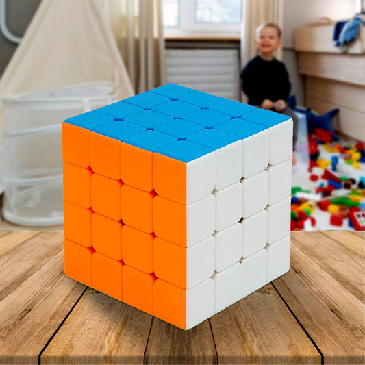 1975 Small Puzzles Cubes 4×4×4 High Speed Sticker Less Magic Cube Game, Kids and Professionals Magic Cube Puzzle Toy, Pack of 1, 8+ Years