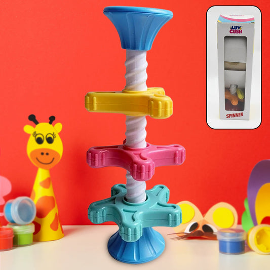 17995 Baby Toy, Mini Spinner, Educational Toy, Tower, Kids Spinning Toy, Puzzle Funny Rotating Tower Toy High Quality Gift for Baby Brain Game Mini Capable of Developing Big Brains Toy (1 Pc)