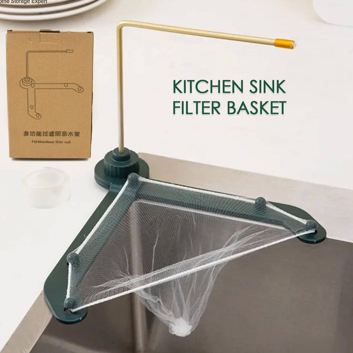 5572 Kitchen Sink Filter Basket, Kitchen Sink Basket, Kitchen Gadgets Practical Sink Strainer Kitchen Sink Drainer for Food Residue, Hair, Paper Scraps (1 Pc)