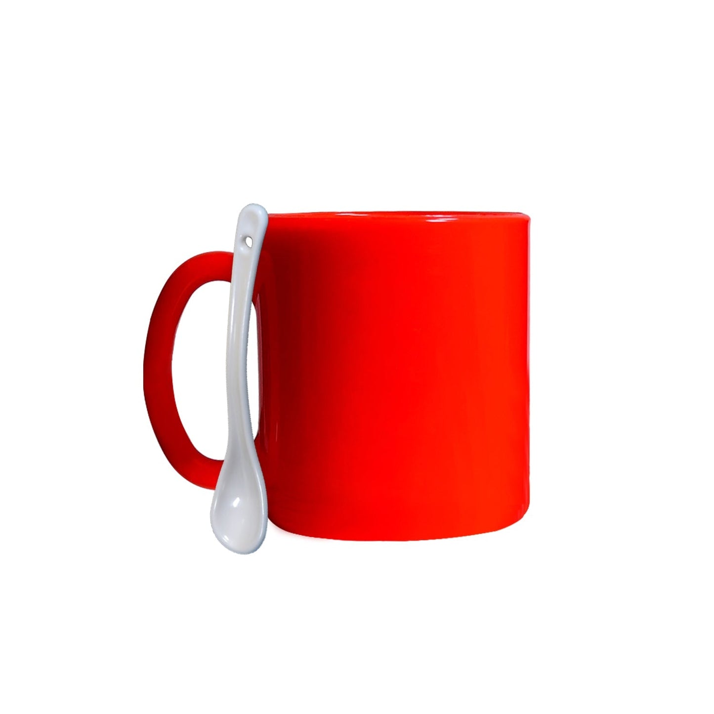 4949 Coffee Mug With Spoon Ceramic Mugs to Gift your Best Friend Tea Mugs Coffee Mugs Microwave Safe. (Mix Colors)