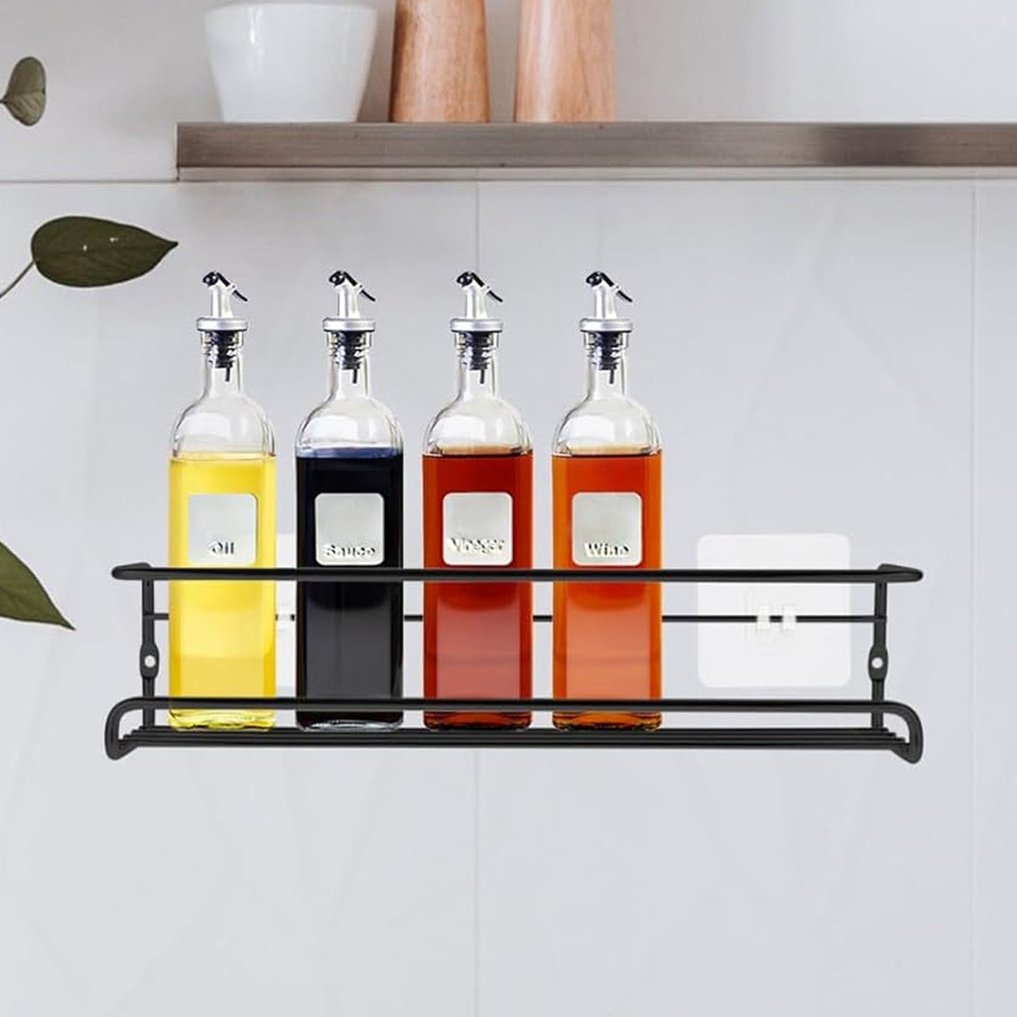 10012 Spice Bottle Storage Rack Hanging Spice Rack Hanging Spice Rack Seasoning Holder Metal Storage Hanging Rack (1 Pc)