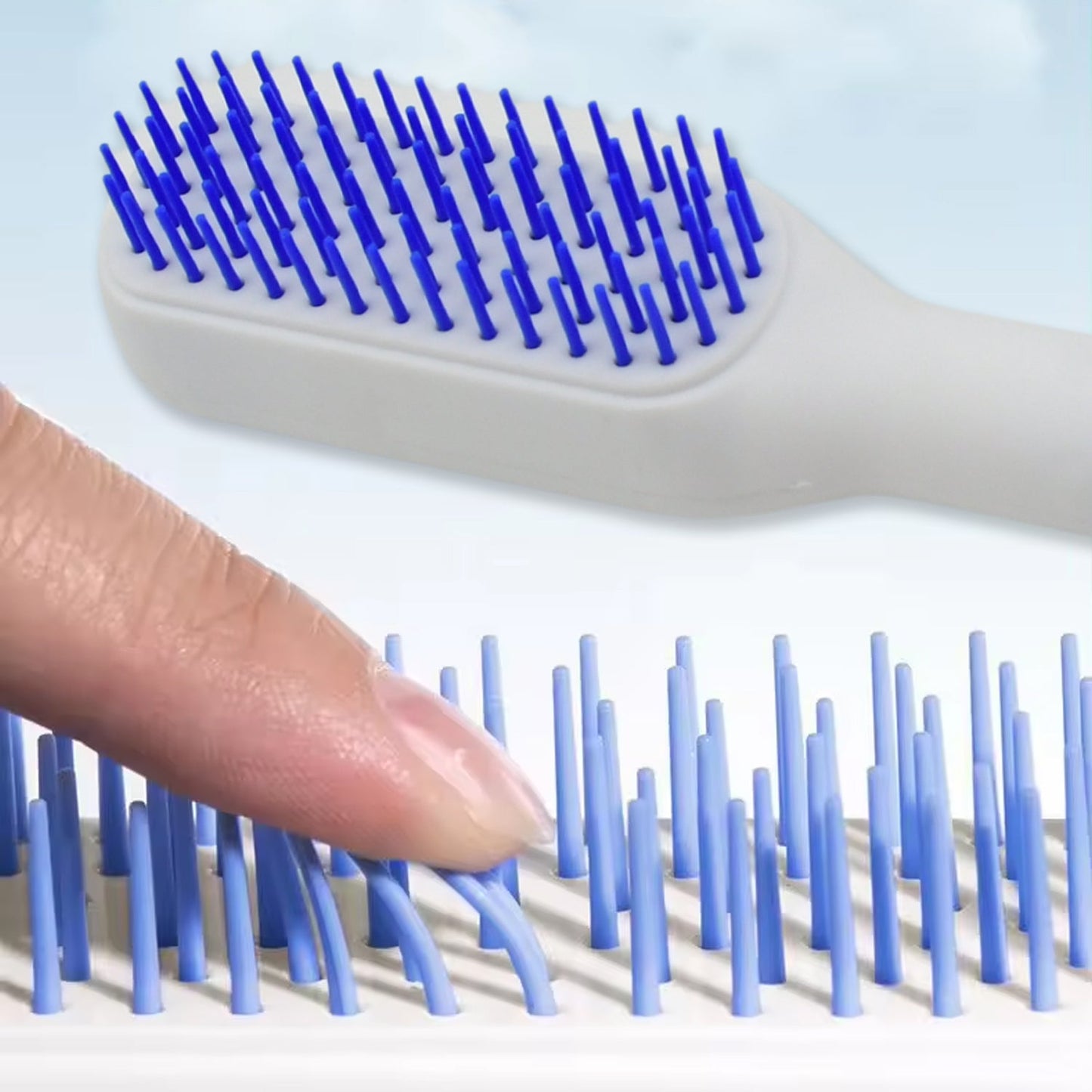 13047 Self-Cleaning Hairbrush, Self-Cleaning Anti-Static Detangling Massage Comb, One-pull Clean Scalable Rotate Lifting Self Cleaning Hairbrush Hair Styling Tools