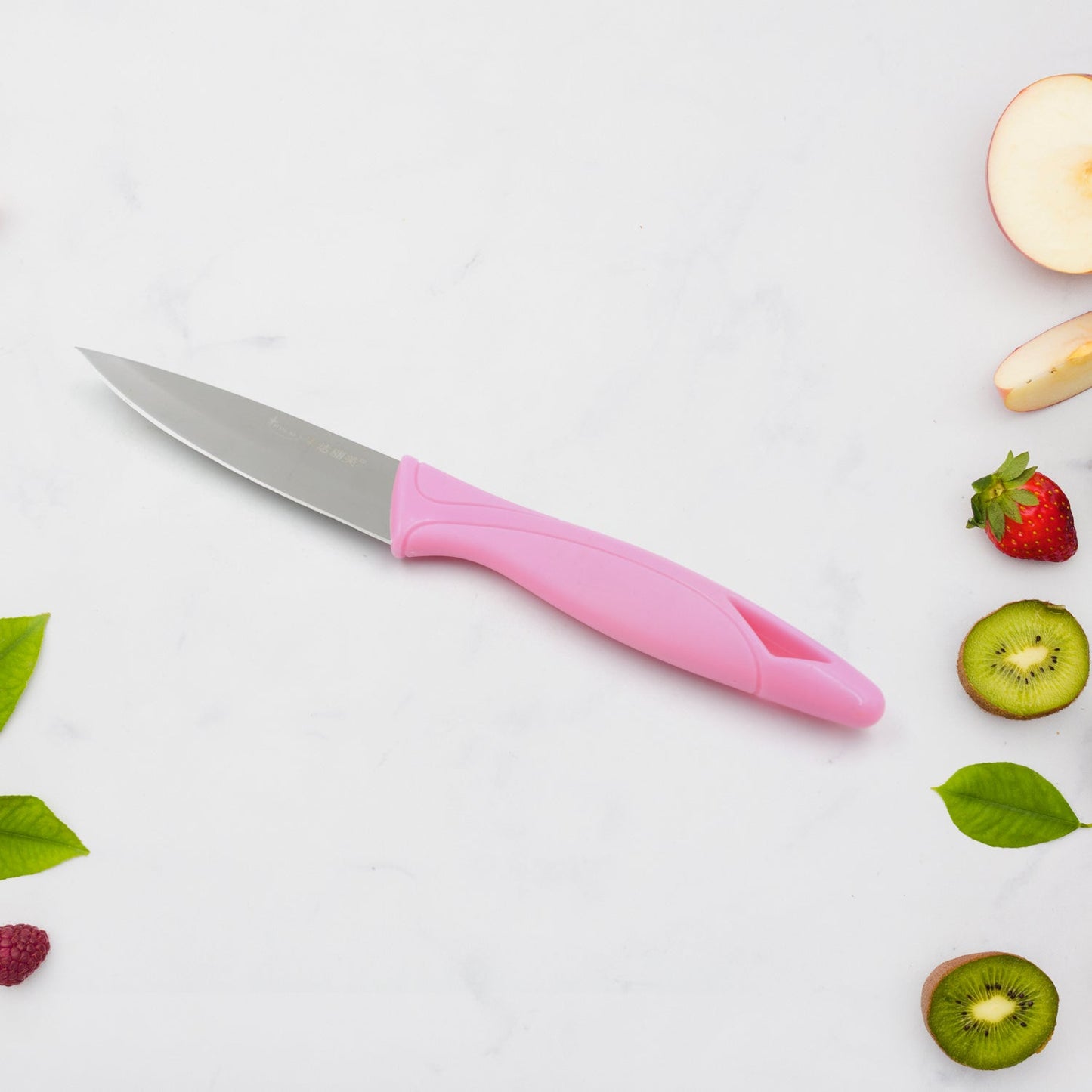 5833 Stainless Steel Fruit Knife, New Sharp and Durable Fruit Knife Small, Comfortable Non-slip Handle, with Protective Cover, Suitable for Most Types of Vegetables and Fruits(1 Pc)