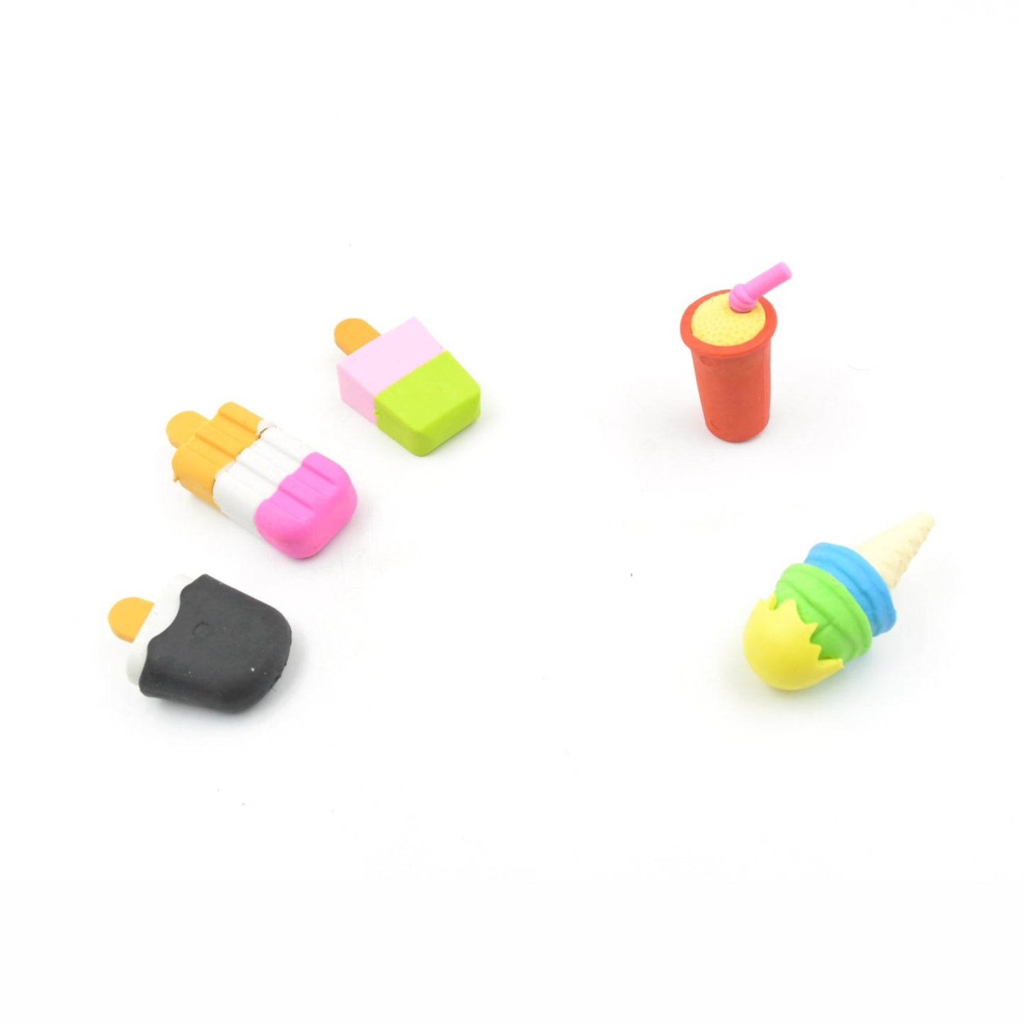 Mini Eraser Set for Kids (9 or 5 Pieces) - Fun Designs, Party Favors, School Prizes