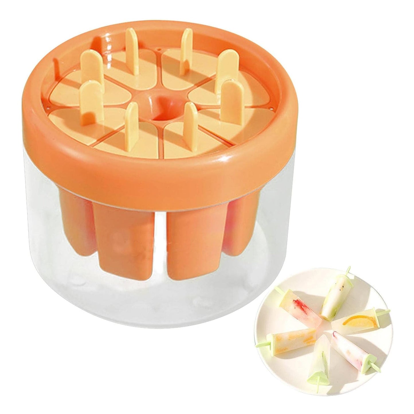 5798 Ice Cream Candy Molds With Sticks Easy Release Summer Party Supplies Popsicles Candy Molds (8 Candy Mold Maker)