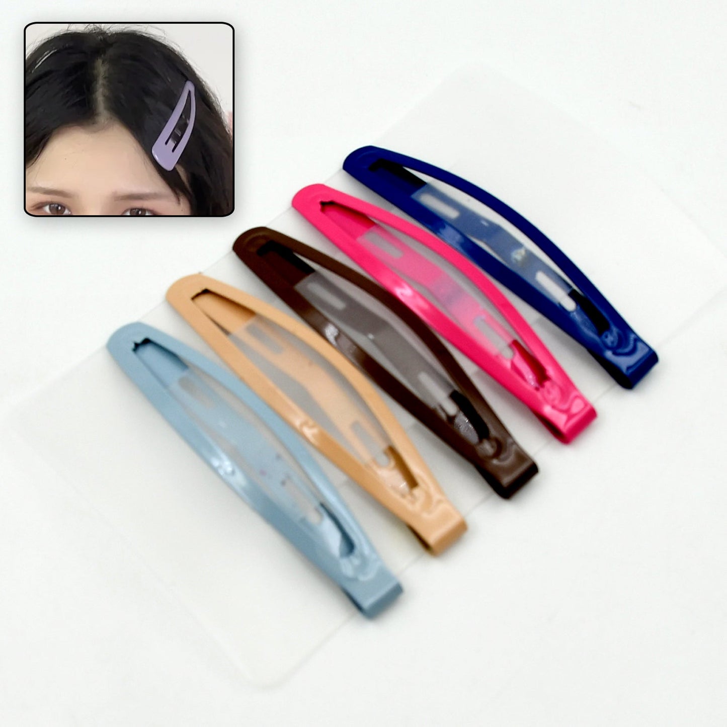 12653 Stylish Women Metal Hairpins Sweet Cute Girls DIY Barrettes Clip for Hair Accessories (5 pcs set)