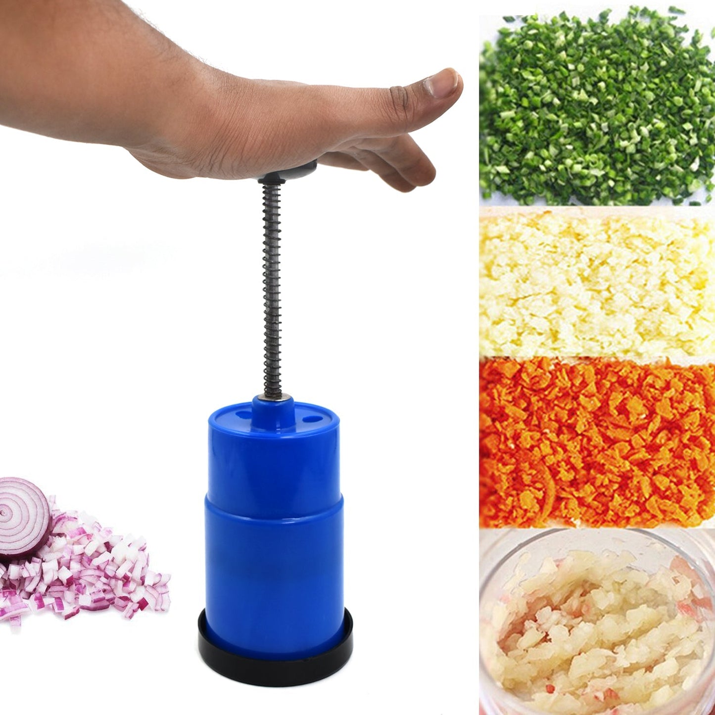 2411 Onion Vegetable Hand Press Cutting Chopper 