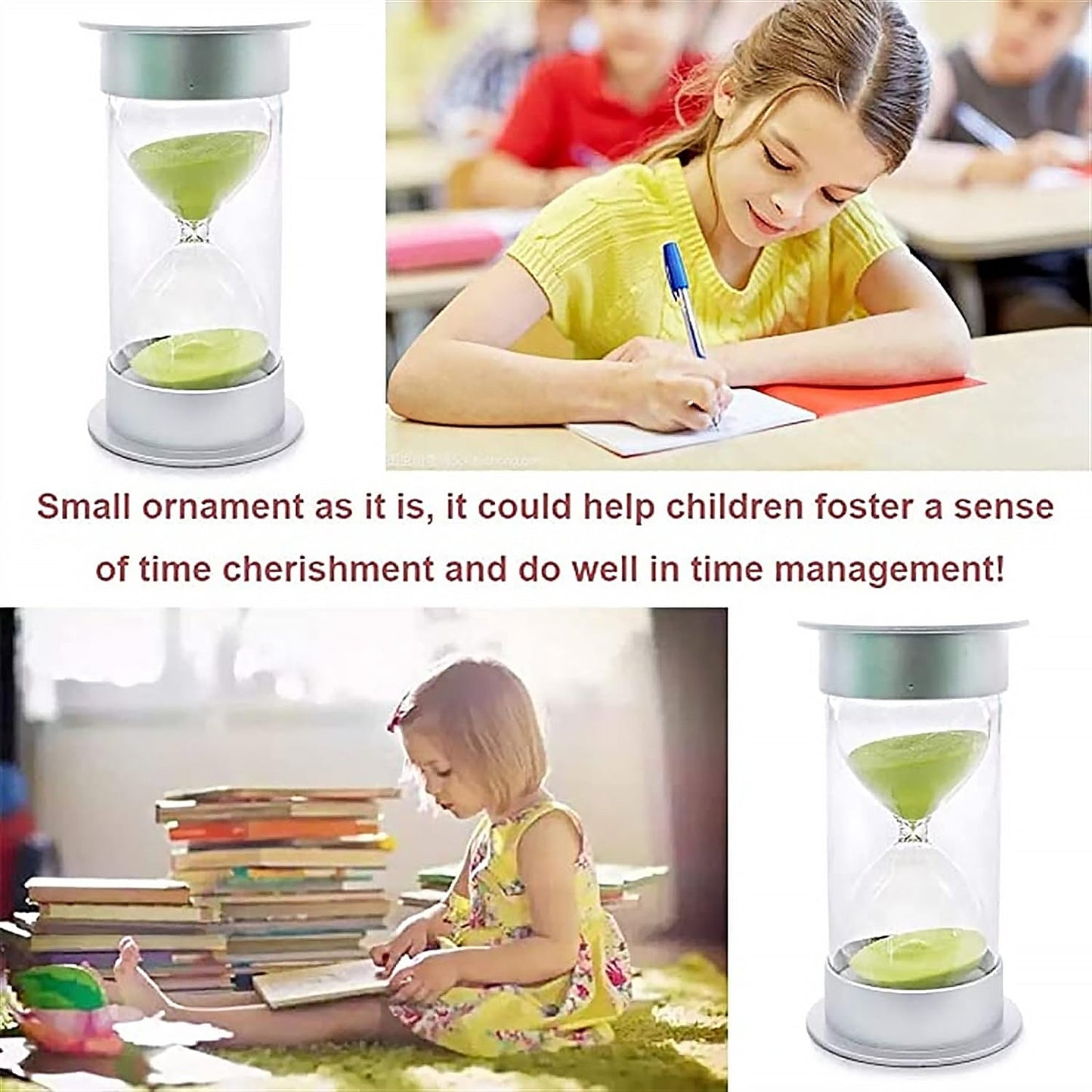 17550 Sand Timer, Hourglass Timer 45 Minutes Sand Timer For Kids Teachers Games Classroom (45 Min-Green) Time Management Tool (Color : Green, Time : 45 Min)