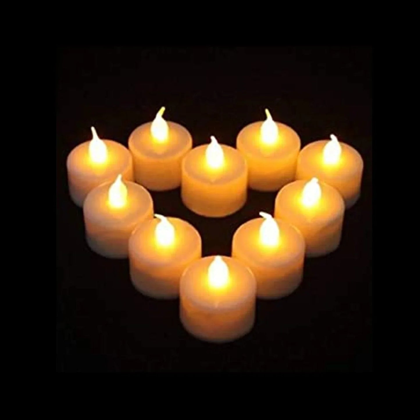 1222a Festival Decorative - LED Tealight Candles | Battery Operated Candle Ideal for Party, Wedding, Birthday, Gifts (12pc) (White)