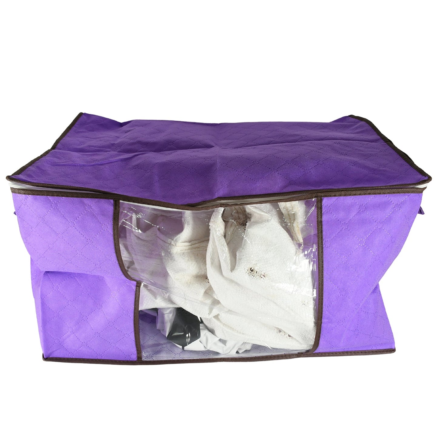 17675 Clothing storage bag with zipper, non-woven storage bag for storing the clothes and sarees.