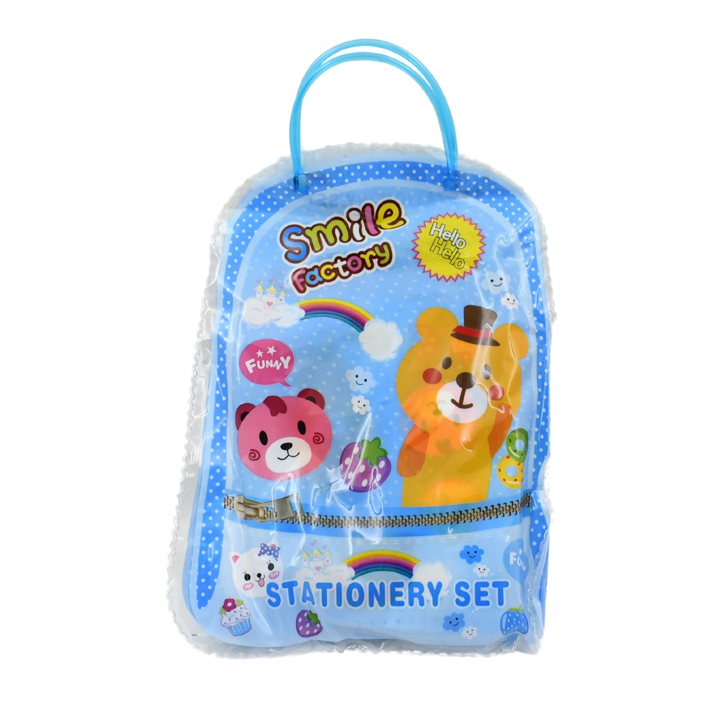 17578 Stationery Kit for Kids - Stationery Set, Includes Wooden Pencil, Sharpener, Pencil and Eraser Set, Birthday Return Gift for Kids, Boys, Girls, 2 Pencil, 1 Scale, 1 Notebook,1 Sharpener, 1 Eraser & With Zip Bag (6 Pcs Set)