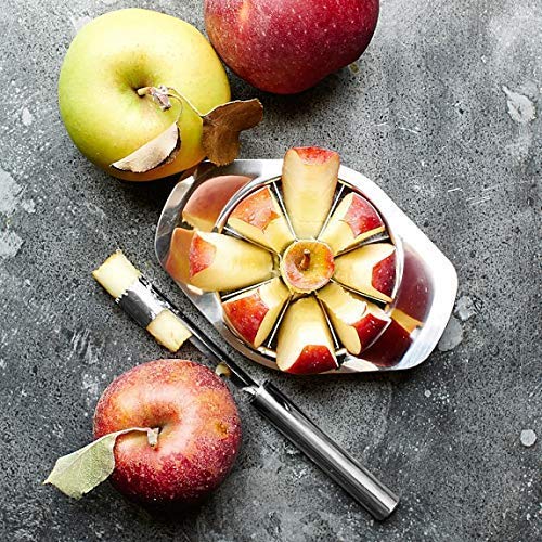 2140 Stainless Steel Apple Cutter/Slicer with 8 Blades and Handle 