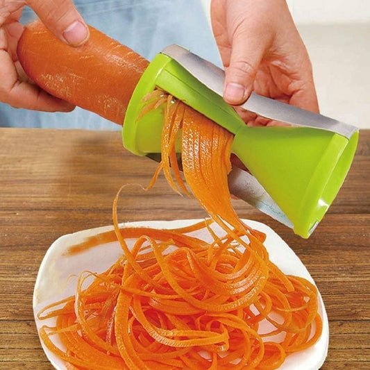 1853 Portable Spiralizer Vegetable Slicer Handheld Spiralizer Peeler Stainless Steel Spiral Slicer For Salad Vegetables Fruit Slicer