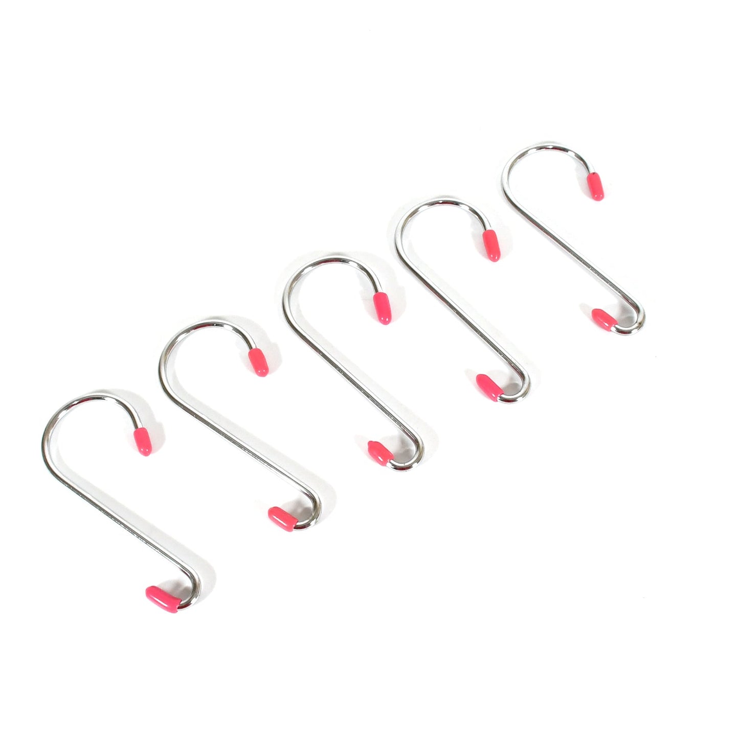 17538 Stainless Steel S-Shaped Hook, Flat Hook, S-Shaped Hook Behind The KitcheDoor , Metal Hook Clothes Hook Kitchenware (5 Pc Set)