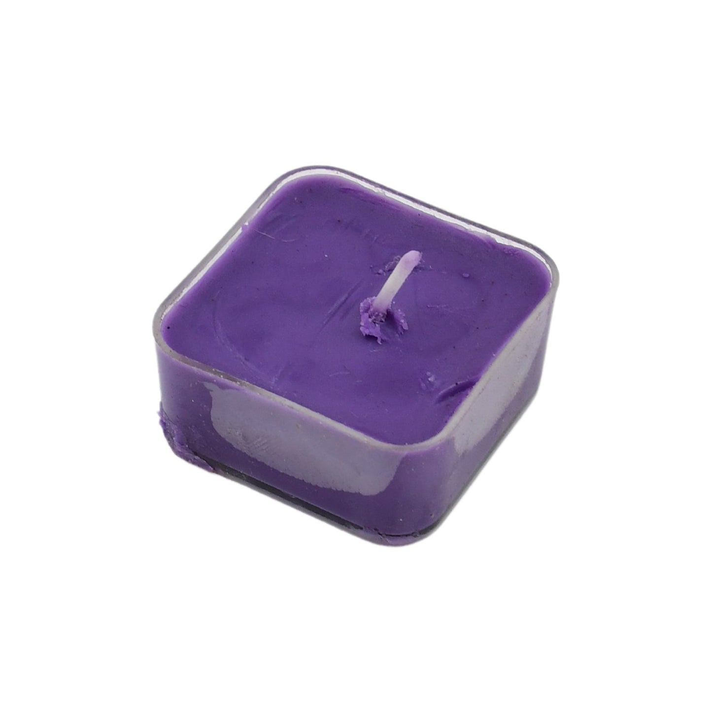 Smokeless Scented Acrylic Lavender Tealight Candles | Scented Acrylic Tealight Candle Set of 1 for Home Decoration and Celebrations | Long Burning Time Candle (1 Pc / Mix Color)