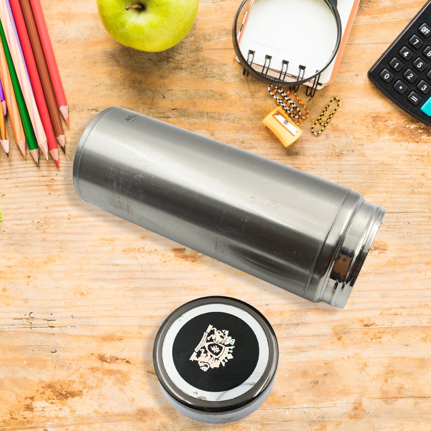 12766 Stainless Steel Water Bottle Leak Proof, Rust Proof, Hot & Cold Drinks, Gym Sipper BPA Free Food Grade Quality, Steel fridge Bottle For office / Gym / School (500 Ml Approx)