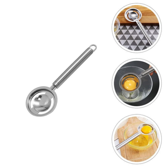 5898 kitchen tools Egg Yolk White Separator Stainless Steel Egg White Separator Tools Eggs Yolk Filter Gadgets Kitchen Gadgets Separating Funnel Spoon Egg Divider Tools