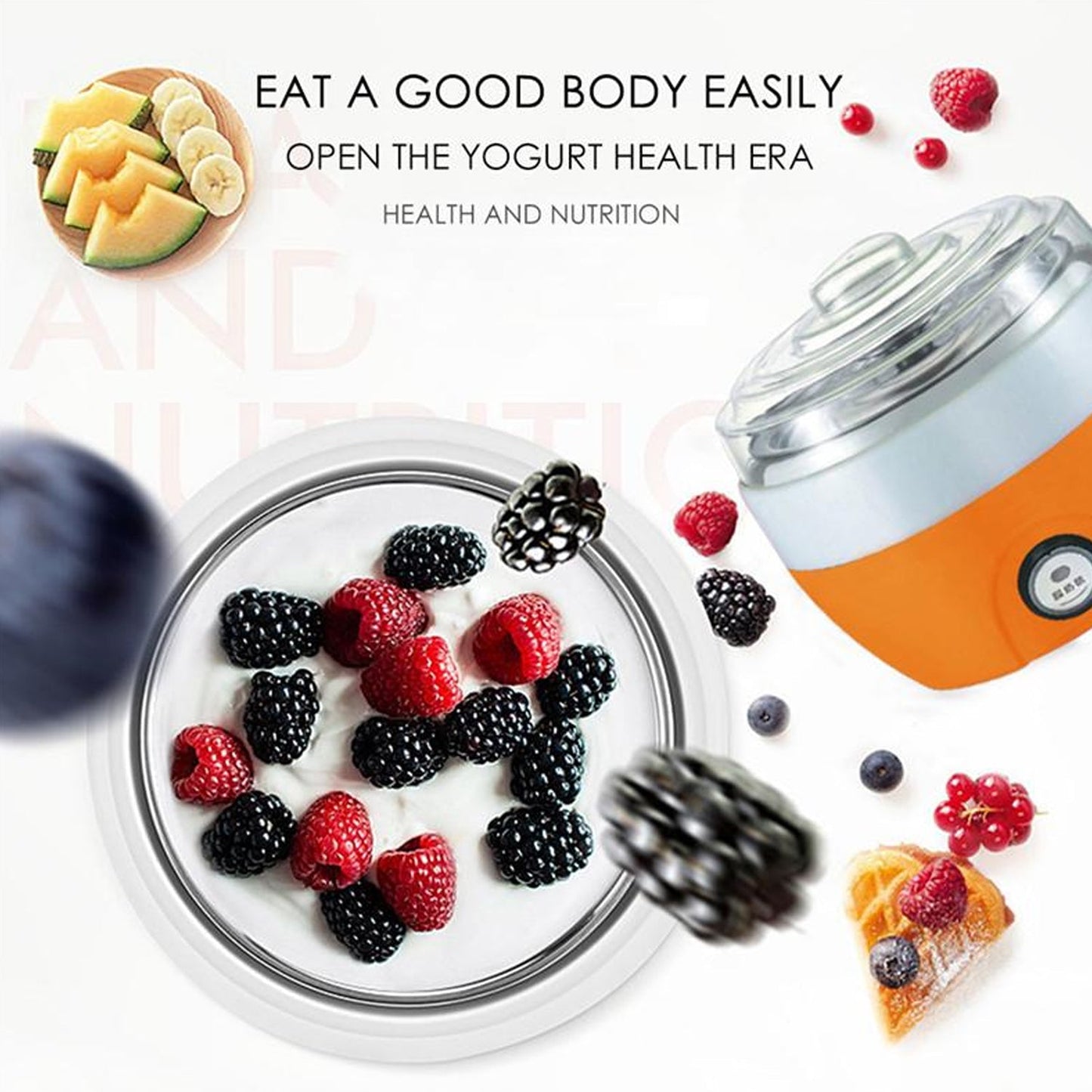 Electronic Yogurt Maker, Automatic Yogurt Maker Machine 1L Yoghurt DIY Tool Plastic Container for Home Use 