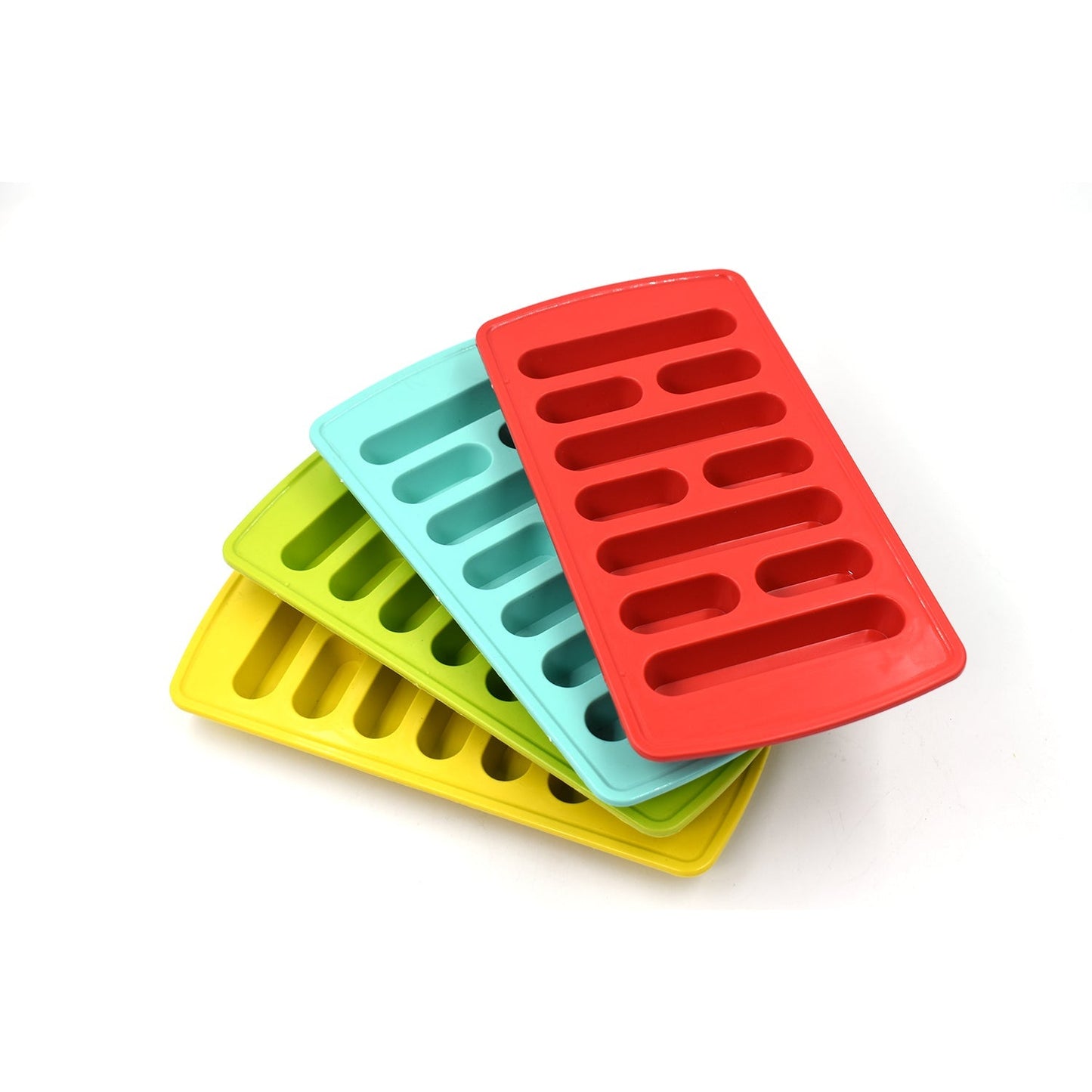 0784 4 Pc Fancy Ice Tray used widely in all kinds of household places while making ices and all purposes.