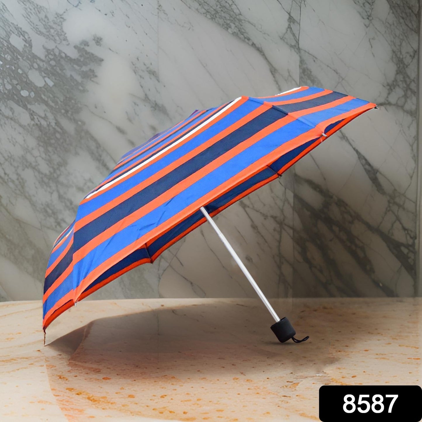 3-Fold Sun & Rain Protective Foldable Umbrella (1 Pc)