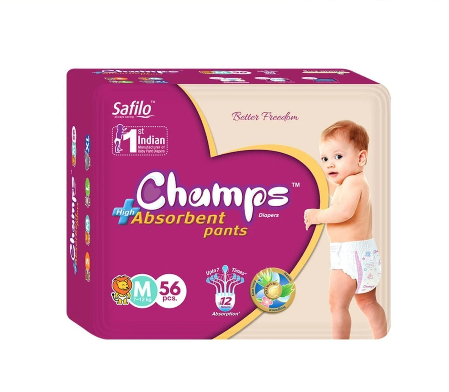 Premium Champs High Absorbent Pant Style Diaper Small, Medium and Large Size Diaper