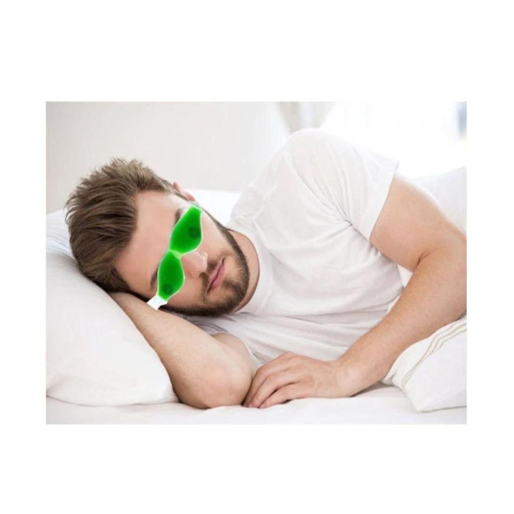 403 Cold Eye Mask with Stick-on Straps (Green) 