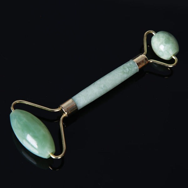 1387 Smooth Facial Roller & Massager Natural Massage Jade Stone 