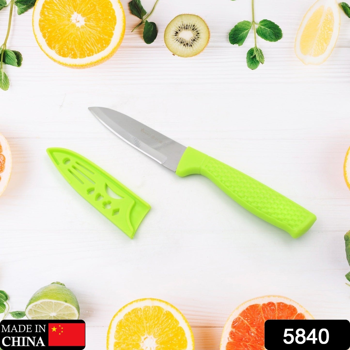 5840 Kitchen Knife with Stainless Steel Blade, Professional Knife, Scratch Resistant and Rust Proof, Chopping Knife