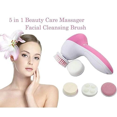 340 -5-in-1 Smoothing Body & Facial Massager (Pink) Your Brand