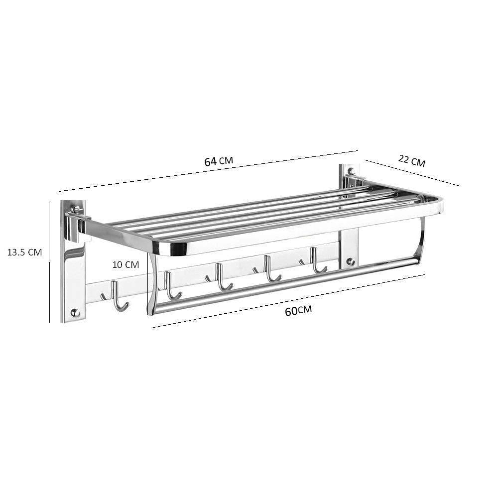 314_Bathroom Accessories Stainless Steel Folding Towel Rack 