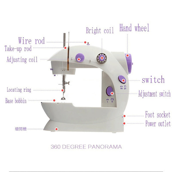 1220 Portable Mini Hand Tailor Machine for Sewing Stitching 