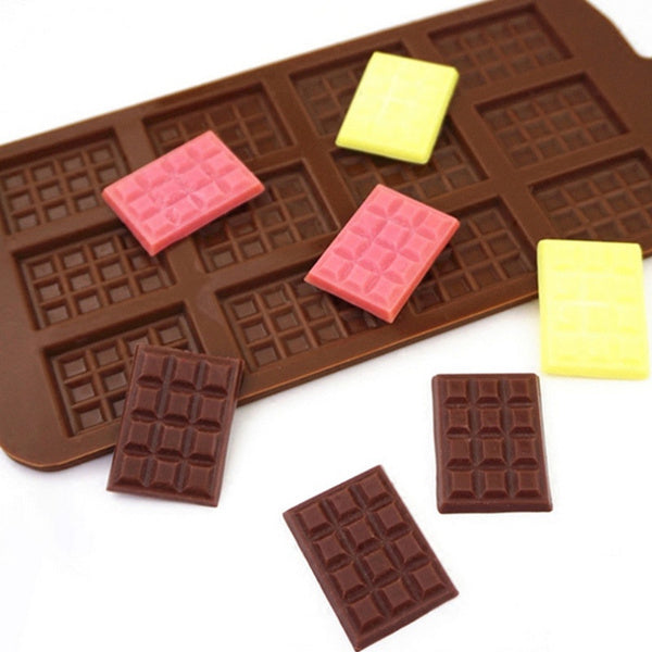 1161 Silicone Mini Choco Bar Mould - 12 Cavity 