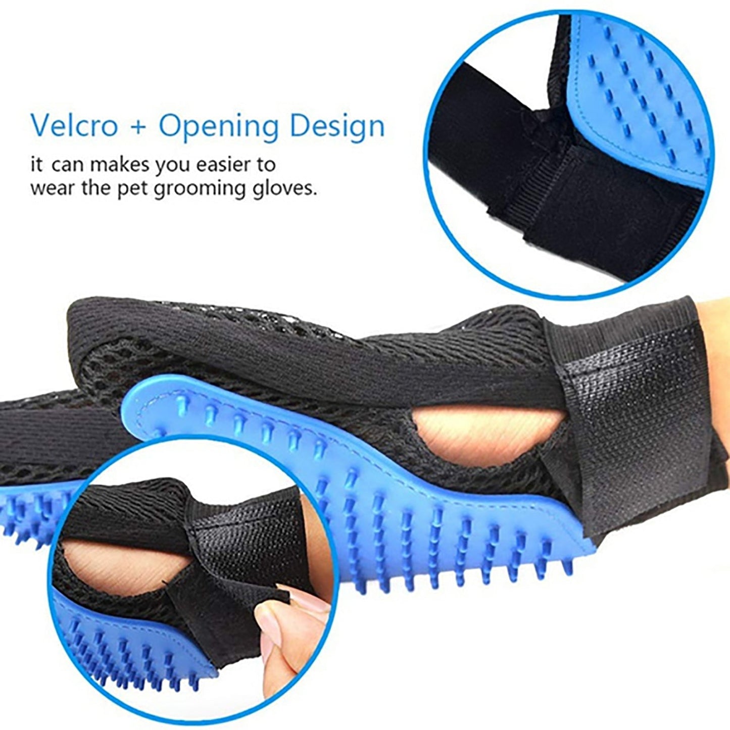 4681 Pet Hair Remover Glove & Self Cleaning Fur Remover 