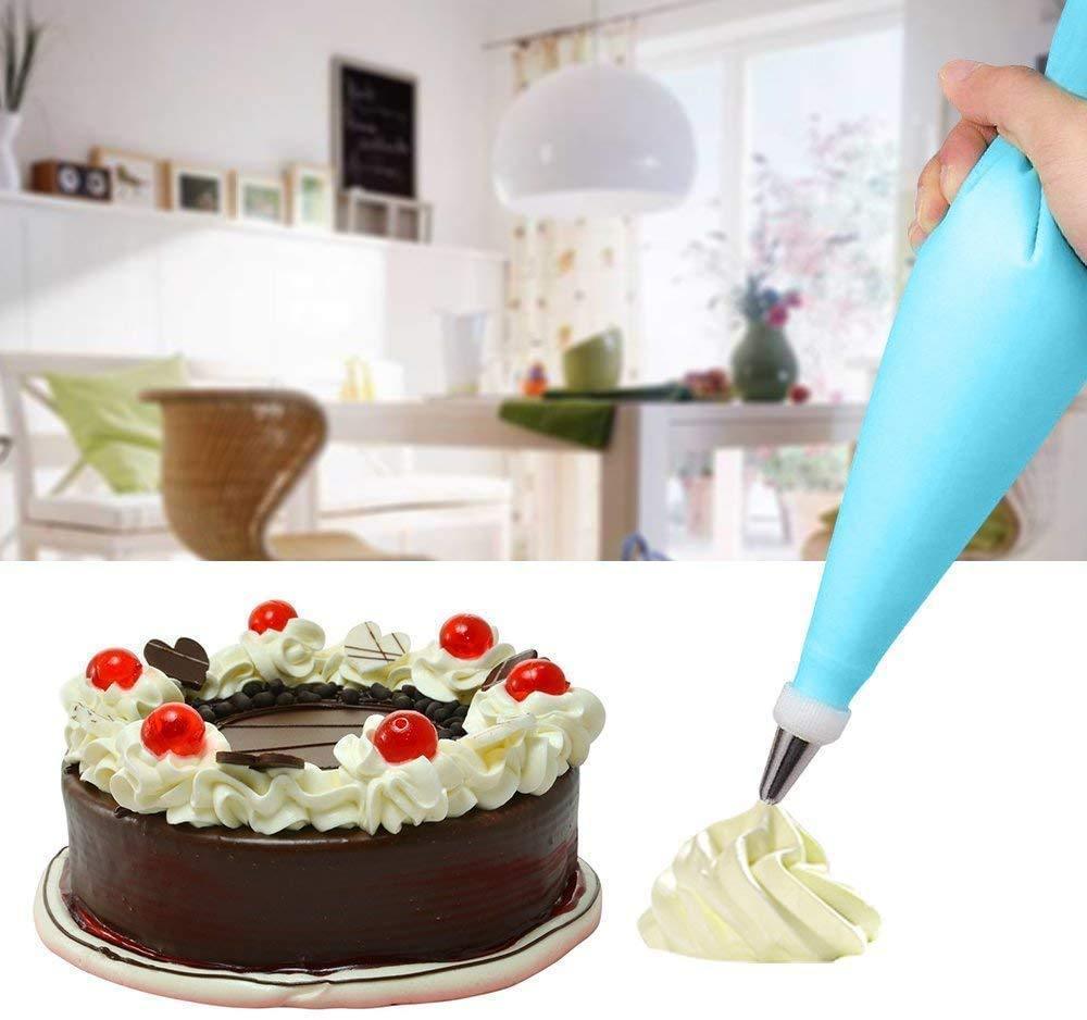 0805 Cake Decorating Nozzle with Piping Bag Stainless Steel Piping Cream Frosting Nozzles 