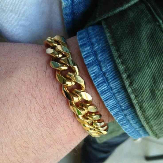 Gold Cuban Bracelet Men