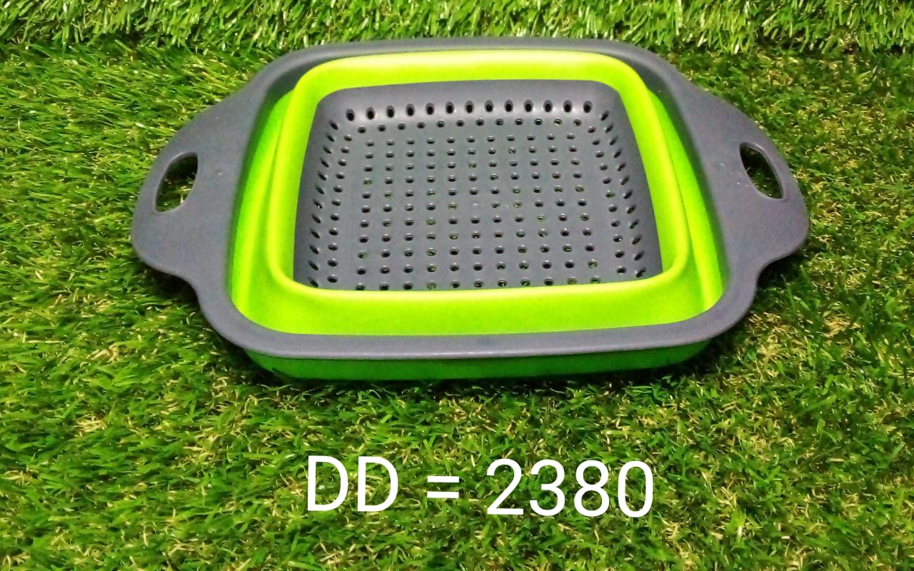 2380 Plastic Folding Basket/Strainer for Kitchen 