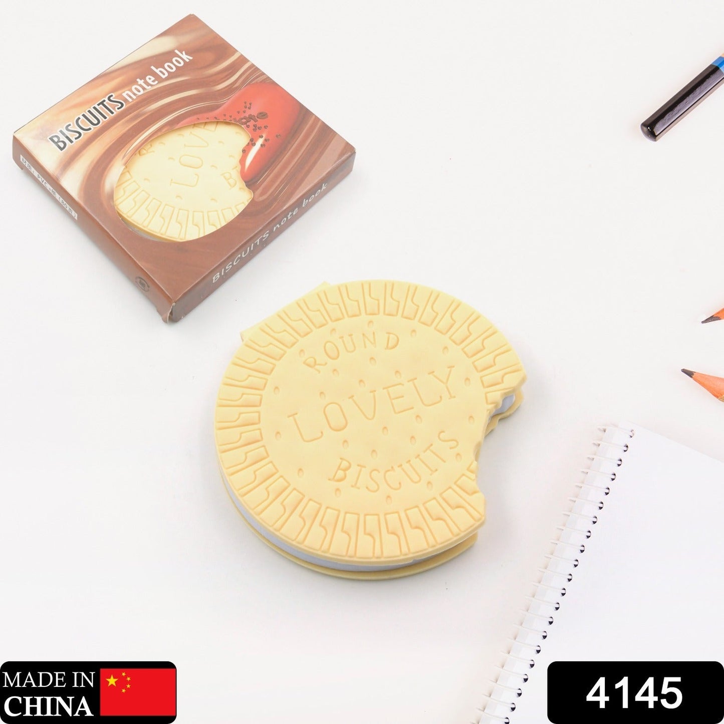 4145 Round Biscuits Diary Notebooks Original Biscuits  Smell  Writing Practice Book Early Learning Copybook Premium Biscuits  Book ( 1Pc Book )