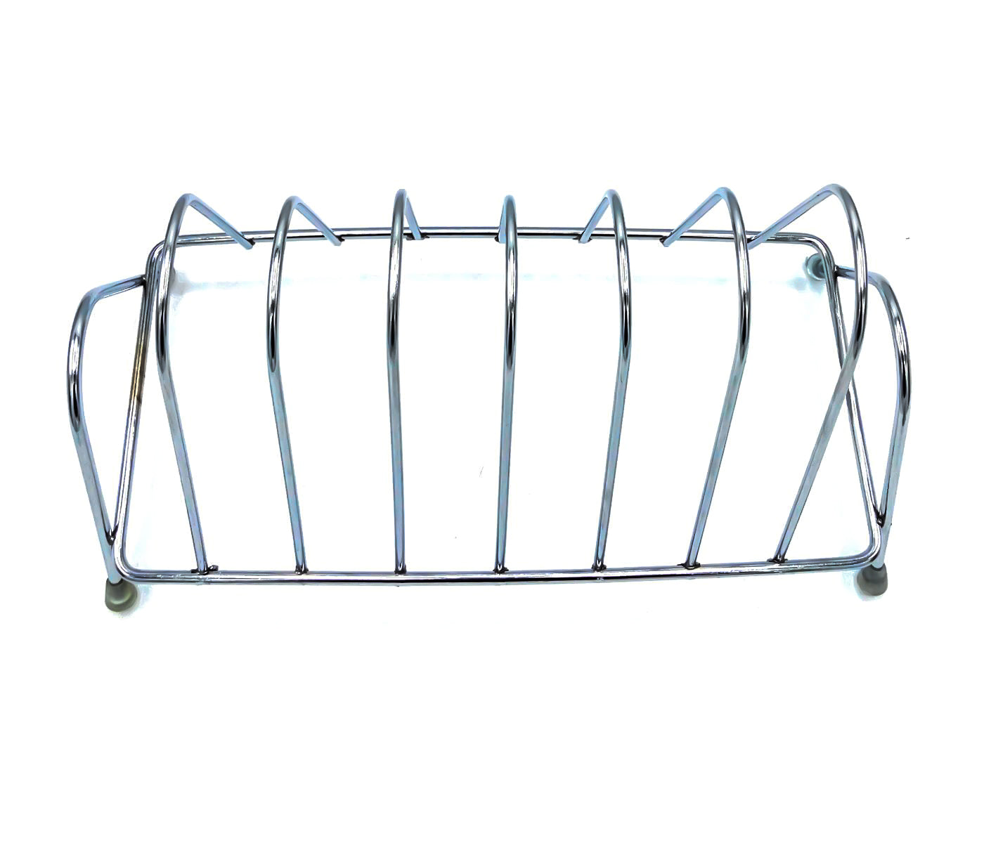 2135 Stainless Steel Square Plate Rack Stand Holder for Kitchen 