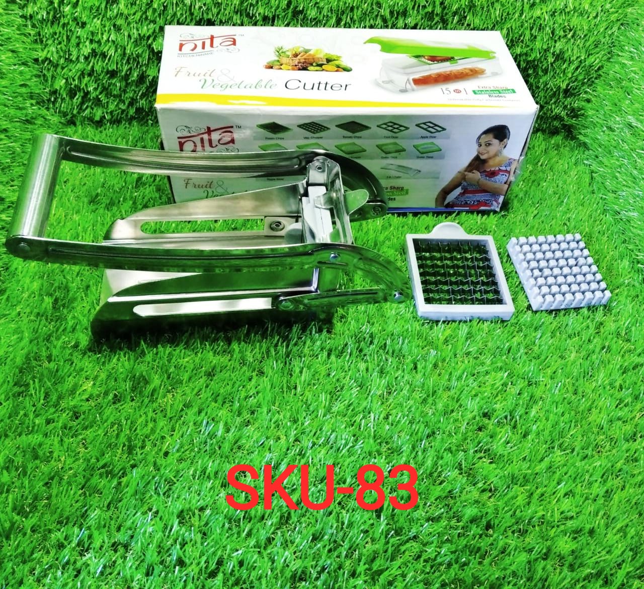 083 Stainless Steel French Fries Potato Chips Strip Cutter Machine 