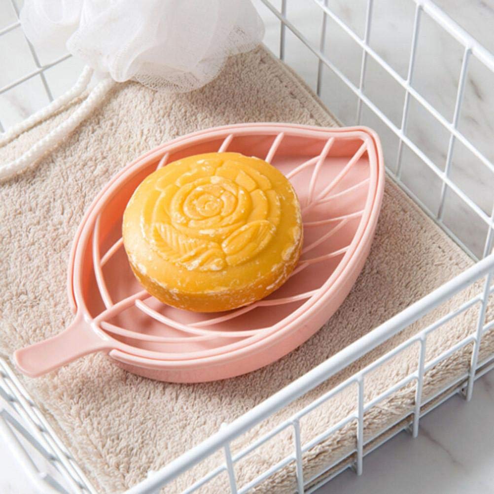 0832 Leaf Shape Dish Bathroom Soap Holder 